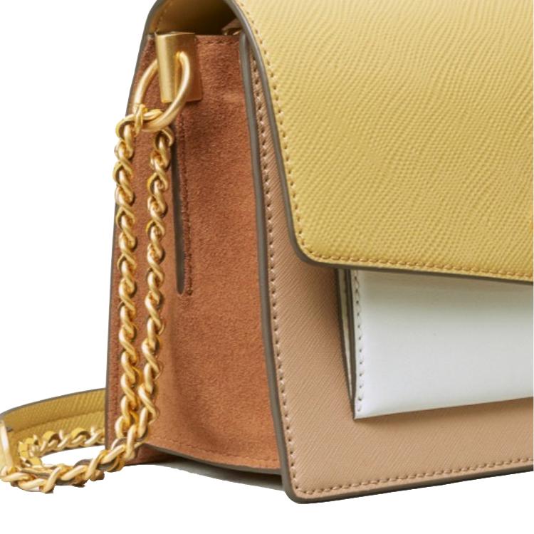 Tory Burch Robinson Модная Сумка на Плечо Кросс-боди из Кожи с Блоками Цвета, Аккордеон 83917-261