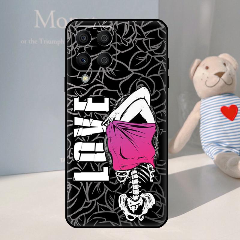 Skeleton Skull Art For Samsung Galaxy M21 M11 M31 M13 M33 M35 M53 M55 M15 M14 M34 M54 M12 M32 M52 M06 M16 Case