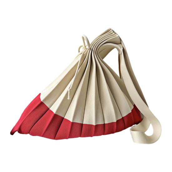 Складная сумка для покупок, многоразовая, аккордеон, продуктовая сумка-тоут, сумка через плечо с цветовыми блоками, плиссированная, для покупок продуктов, для повседневных дел