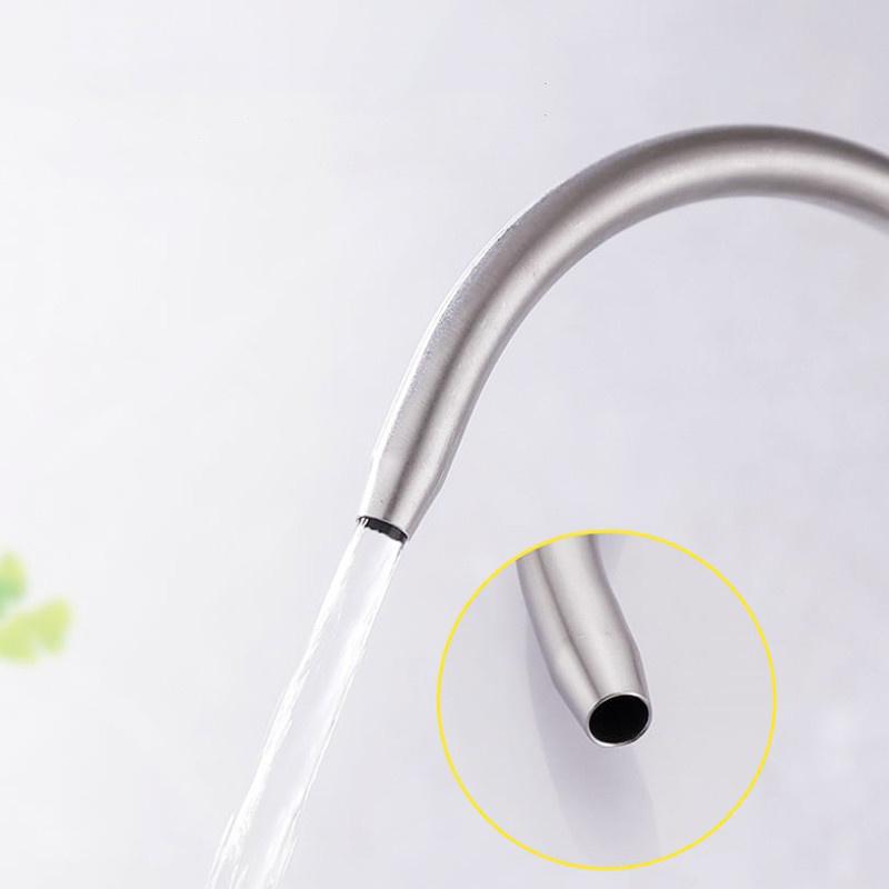 Gooseneck Water Purifier Faucet Reverse Osmosis Drinking Water Filter Faucet Stainless Steel 1/2" Ceramic Core