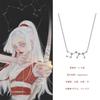12 Constellation Necklace 925 Sterling Silver Constellation Pendant Necklace Delicate Rhinestone Constellation Sign Elegant Cubic Zirconia