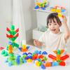Kindergarten Early Education Rotating Elbow Assembly Pipe Enlightenment Puzzle Assembly Insert Toy Building Blocks Large Particles Multi-functional