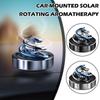 Автомобильный освежитель воздуха, вращающийся от солнечной энергии, аромадиффузор для ароматерапии, декоративный освежитель салона, долговечный аксессуар для автомобиля T6O6