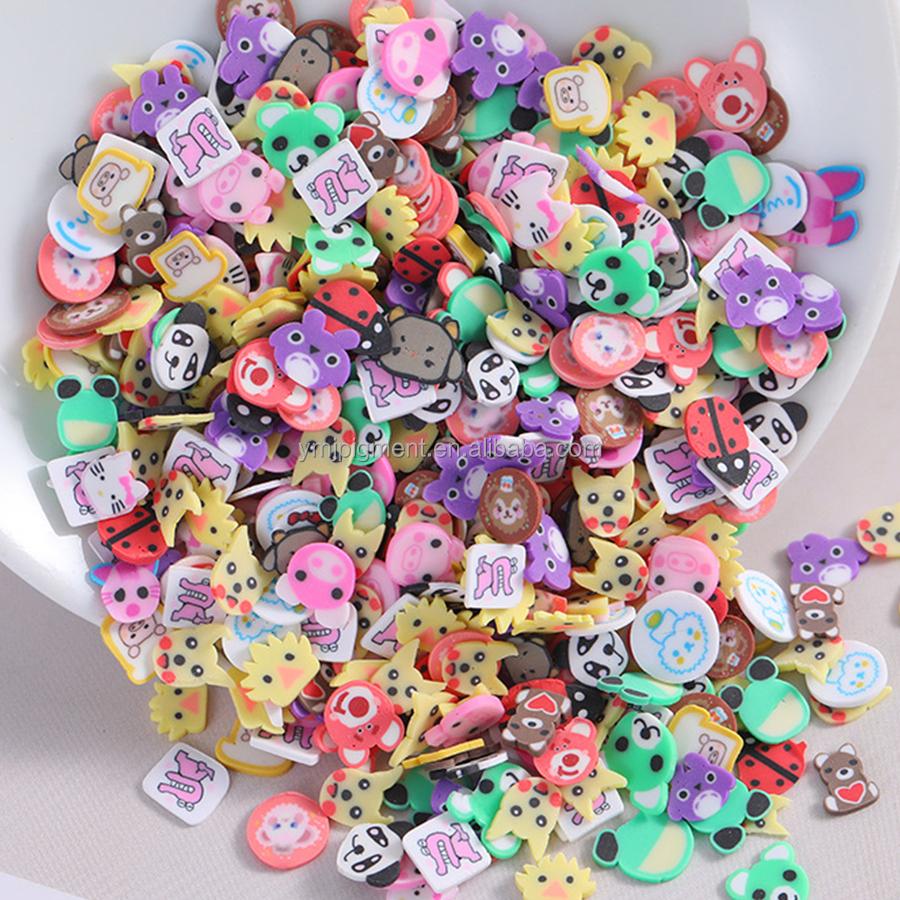 5mm Fruits Shape Christmas Halloween Sprinkles Polymer Clay Slices for Nail Slime Epoxy Resin Craft Diy