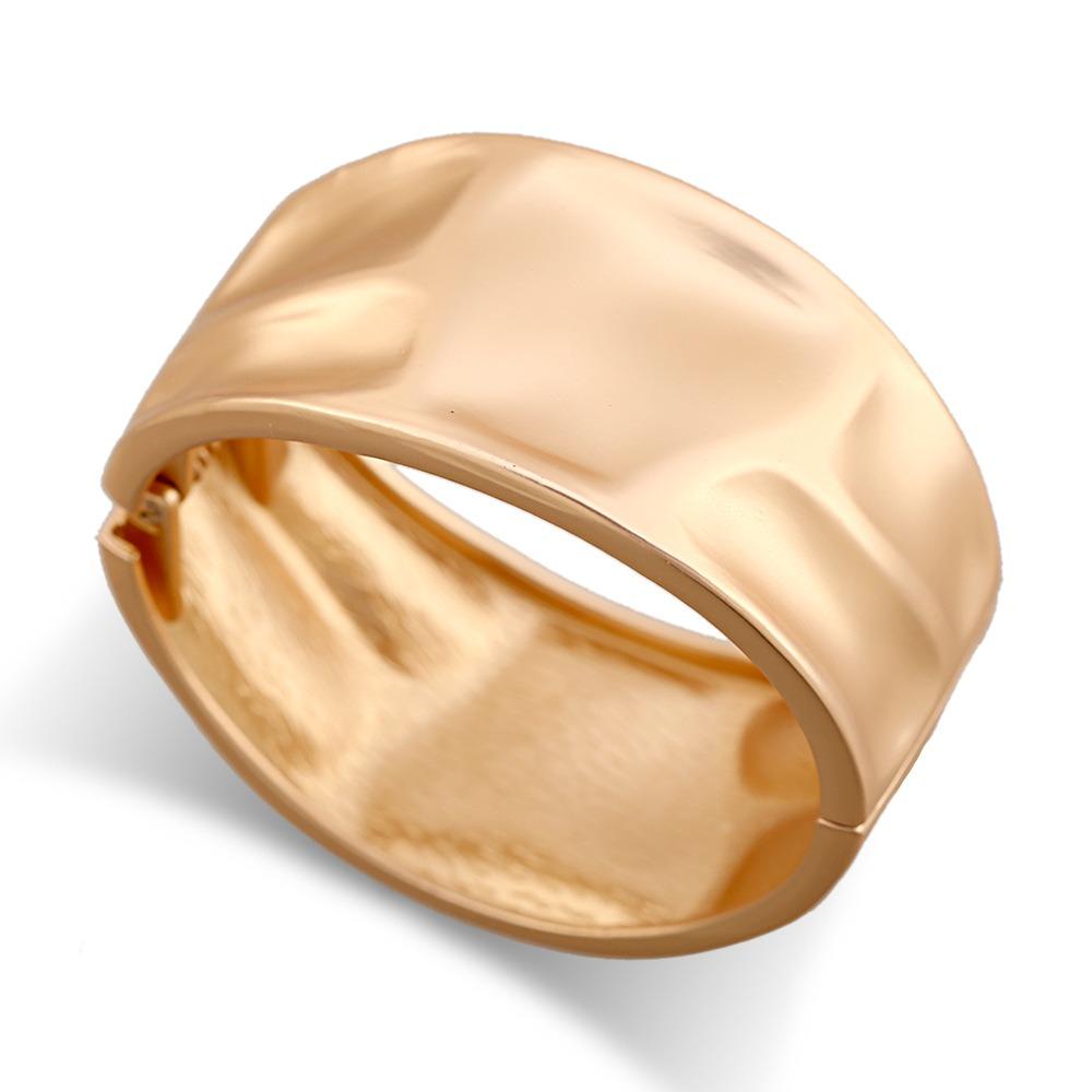 Solid Color Gold Cuff Bracelet Jewelry Accessories Chunky Bangle Bracelet Irregular Wrist Cuff