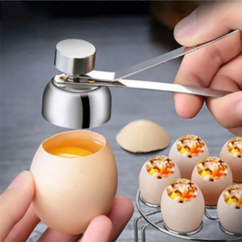 Boiled Raw Egg Egg Scissors 304 Stainless Steel Eggshell Cutter Creative Egg Topper Cutter