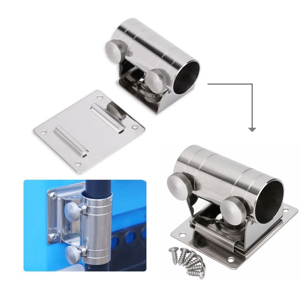 Подставка для рыболовного зонта из нержавеющей стали Регулируемая база-подставка для зонта Для использования на открытом воздухе