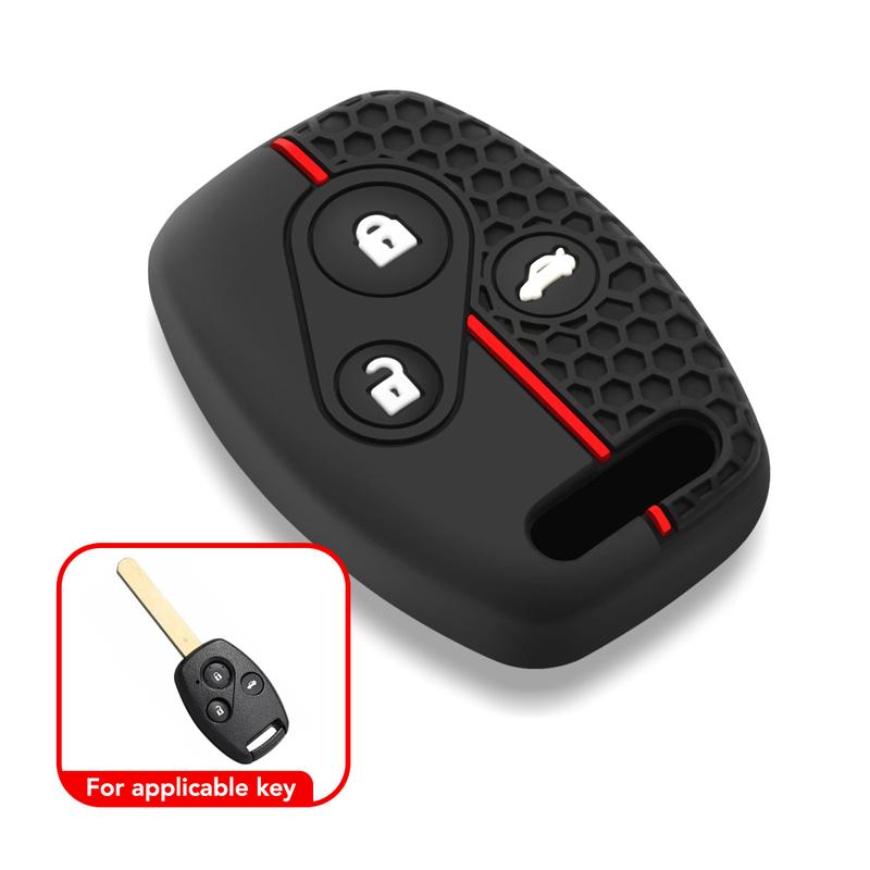 Чехол Брелок Брелок для Honda Civic 4D Jazz Gr8 CR-V SRV FRV Fit CSX Chord 7 Accord Эмблема Дополнительный Винт Силиконовая Защита