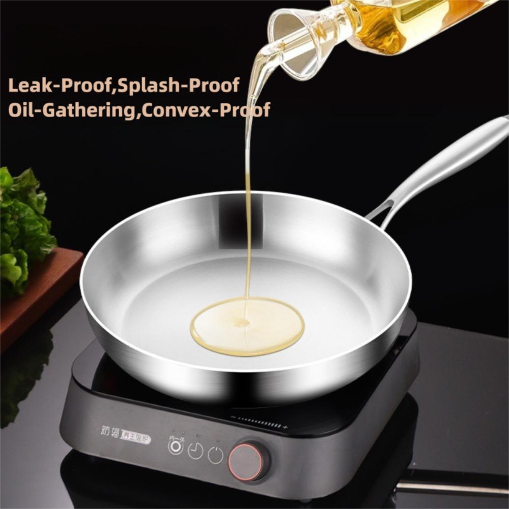 Multi-functional Frying Pan Uncoated Fried Steak Pot New NonStick Skillet Gas Induction Cooker