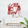 Aertemisi Spooky Halloween 67 Skeleton 67 Hand Tapestry Wall Hanging Art for Bedroom Living Room College Dorm Party Backdrop