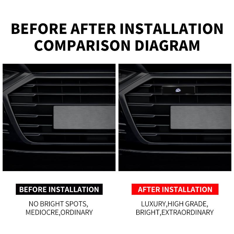 Для Volkswagen Golf-6 7 4 5 POLO Passat B5 B6 B7 T4 T5 Tiguan Jetta Декоративные светодиодные огни Декоративная эмблема на решетку переднего капота