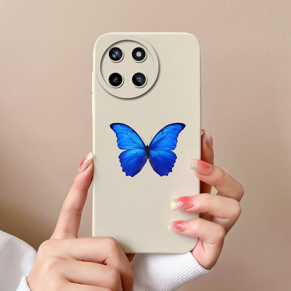 Для OPPO Realme XT V15 V20 V25 V30 20A 30A 50 чехол для телефона модные сумки для телефонов с бабочками матовый жидкий мягкий силиконовый защитный чехол для бампера Realme