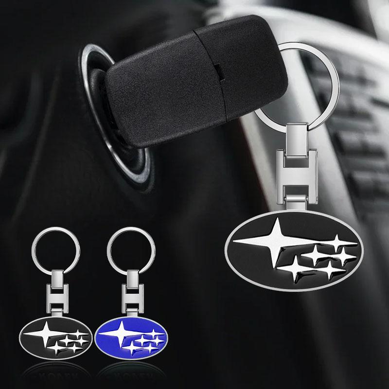 Car Keychain Car Emblem Gift with Key Ring Auto Accessories For Subaru Forester Crosstrek Outback Impreza XV Tribeca Ascent Legacy Levorg Mpreza