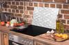 Glass protective plate for the stove 70x52 Pattern