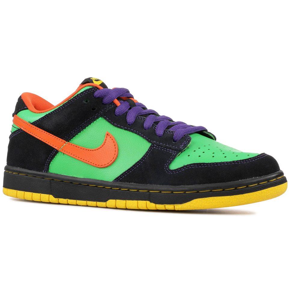 Nike Sb Dunk Low Зеленый Искрящийся Оранжевый Обруч 313170-381
