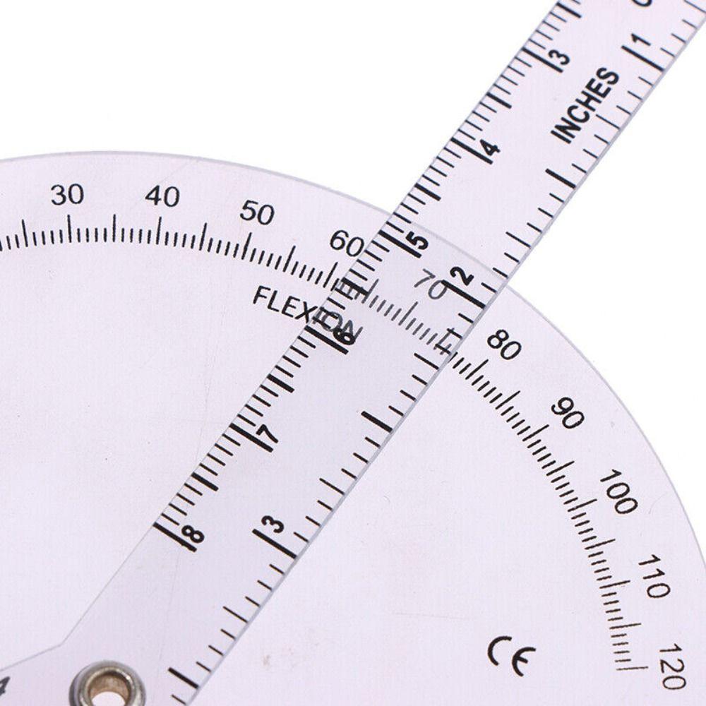 3 шт. пластиковый профессиональный пальчиковый угломер-транспортир с углом наклона 180 градусов, линейка для измерения позвоночника, угловая линейка