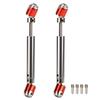 2Pcs Metal Transmission Drive Shaft Suit Fit for Axial SCX10 D90 1 10 RC Crawler Mini Car Parts