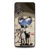 Чехол для телефона Street Art Banksy Graffiti для Samsung S25, S24, S21, S22, S23, S30, Ultra, S20, Plus, Fe, Lite, Note, 10, 9, 5G Черный