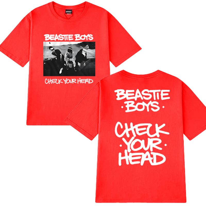 Хип-хоп группы Beastie Boys принт альбома Check Your Head футболка Унисекс винтажная Летняя с коротким рукавом Футболки Мужчины Женщины Хлопковый топ