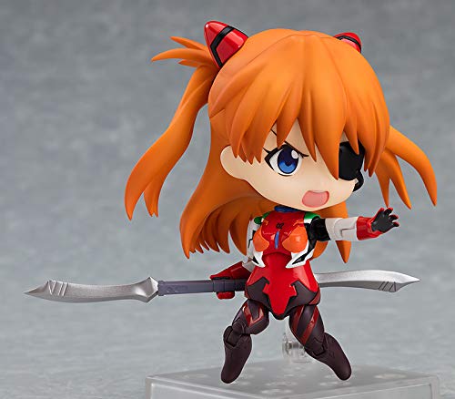 Nendoroid Evangelion Новая Театральная Версия Shikinami Asuka Langley Plug Suit Ver. Немасштабная окрашенная подвижная фигурка из АБС и ПВХ G12196