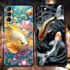 Мультяшный чехол для телефона с рыбками для Samsung Galaxy S24 S23 S22 S20 S21 FE Ultra S10 S10E S9 S8 Plus 5G Силиконовый мягкий чехол Capas Сумка TPU