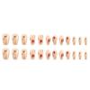 24Pcs Square Press On Nails Glue On Nails French Fake Nails Designs False Nails Artificial Nails Gifts for Women Girls