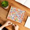 Colored Shaped Puzzle, DIY Painted Puzzle With Frame, Unique Animal Shape Jigsaws Puzzles Decorative Cats Puzzles 15ml