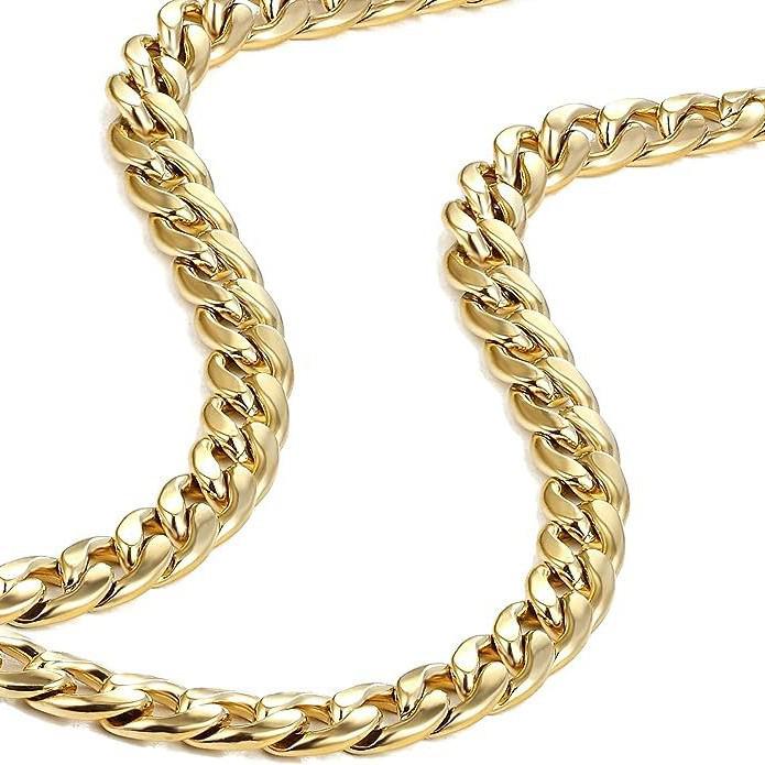 Модное мужское титановое хип-хоп ожерелье на ключицу - Минималистичная и универсальная ювелирная цепочка