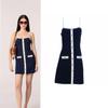Elegant French Bodycon Slip Dress - 2025 Spring Fashion: Chic, Slimming, Short Dress for Women