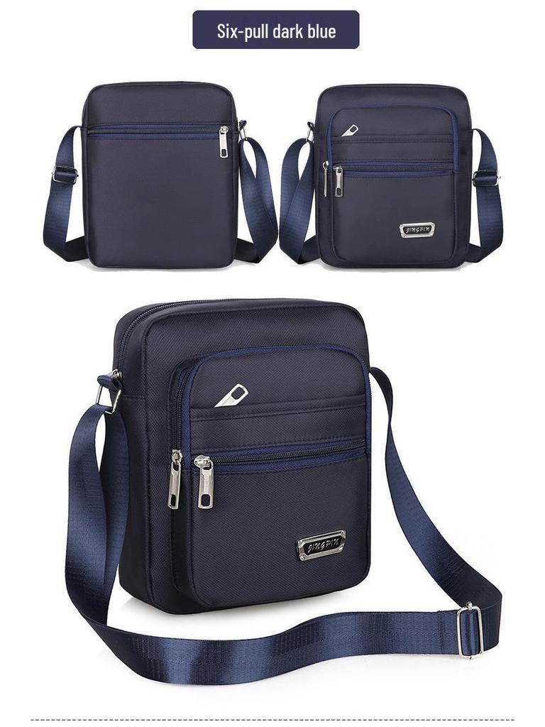 Повседневная многослойная водонепроницаемая сумка кроссбоди в корейском стиле для мужчин и женщин - Большая вместимость, летняя, деловая, на плечо, кошелек