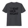 Мужская футболка 'Treat Her Right' Белая 2XL винтажная стираная слегка эластичная дизайнерская одежда уличная мода Унисекс дышащая
