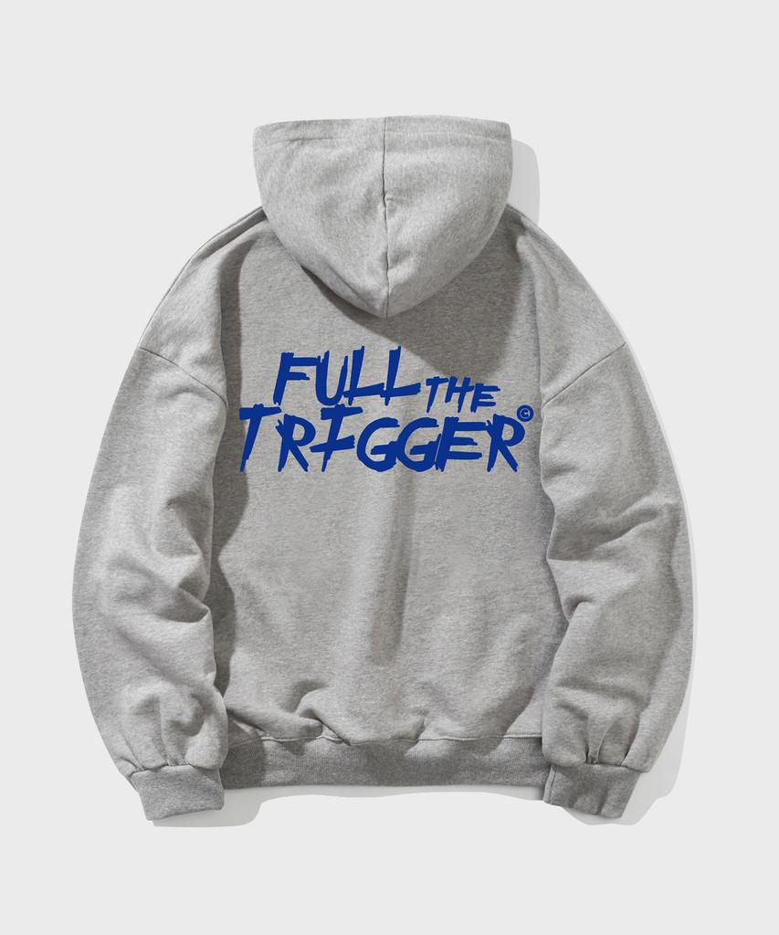 Худи El Trigger Oversized Серое (синий)