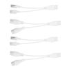 2Set POE Splitter Separator Adapter Cable 1 To 2 CCTV Video Transmission Rainproof Injector