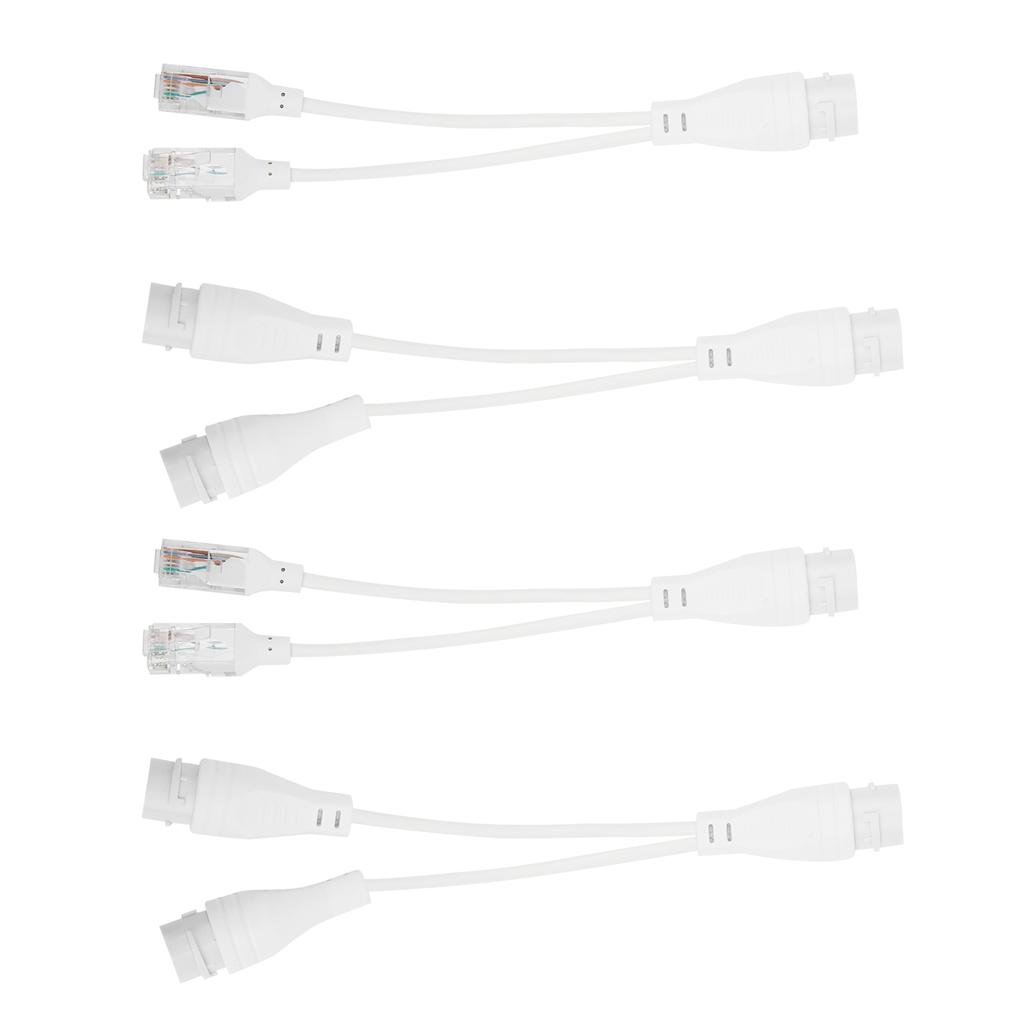 2Set POE Splitter Separator Adapter Cable 1 To 2 CCTV Video Transmission Rainproof Injector