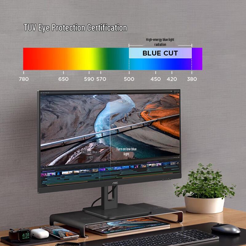 AOC Q27P10 27-inch 2K IPS Monitor CN plug (adapter included)