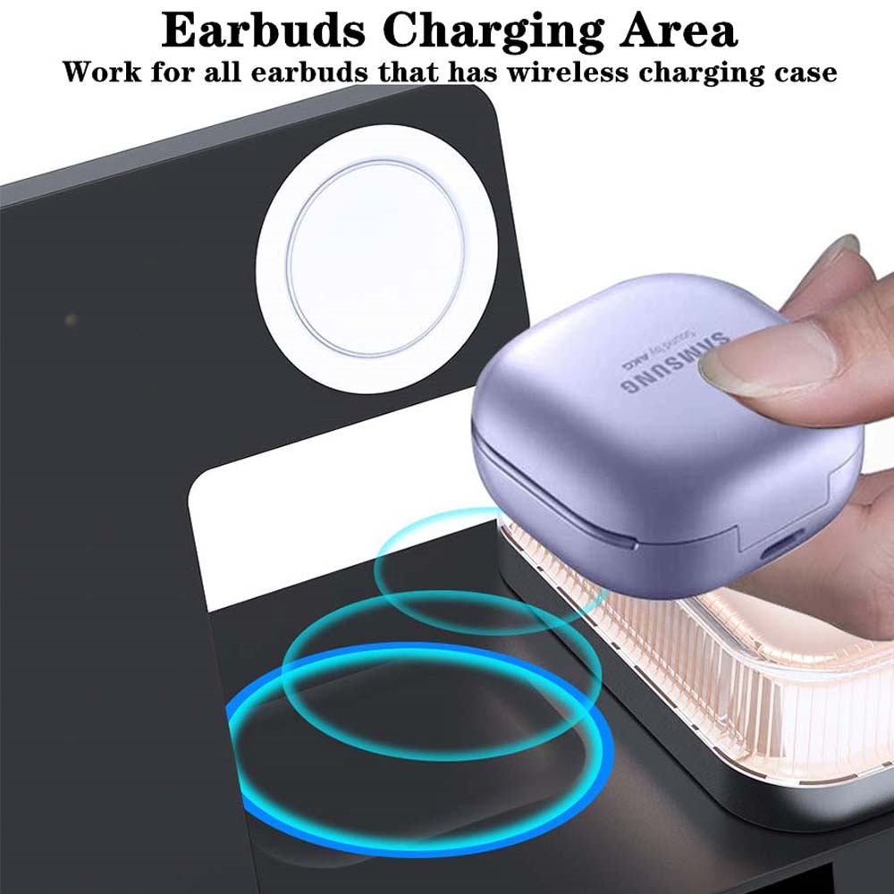 Беспроводное зарядное устройство 3 в 1 для Samsung Galaxy S23 S22 S21 Ultra, 30 Вт, станция быстрой зарядки для Galaxy Watch 5/5 Pro/4, подставка для зарядных устройств