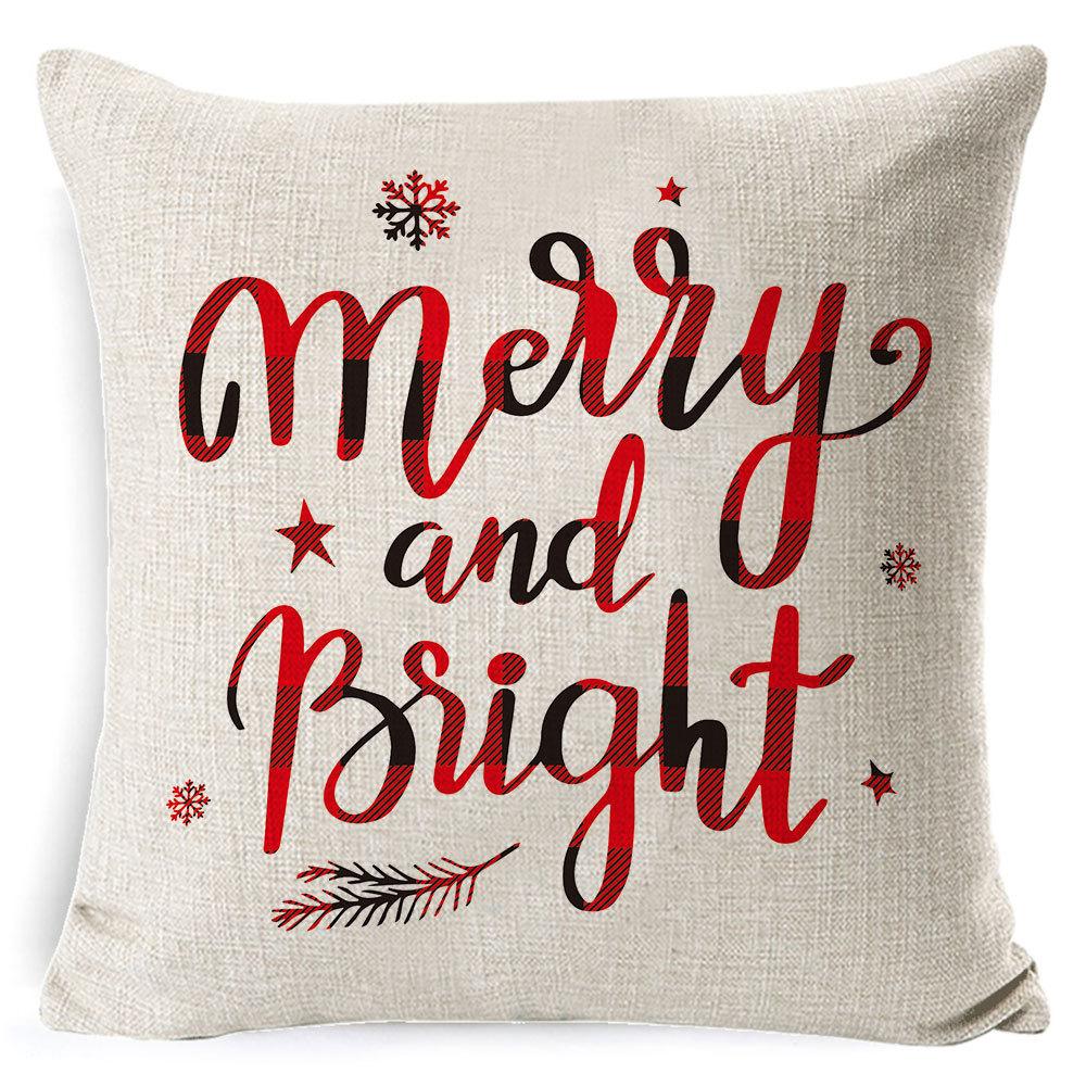 Pillowcase Christmas Pillowcase Light Luxury Pillowcase Ins Style Car Neck Cushion Office Lumbar Support