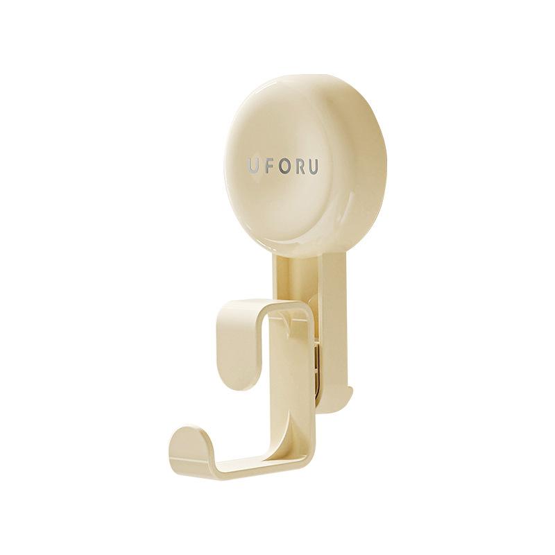 Plastic washbasin rack, toilet, bathroom, no punching, strong suction cup hook, wall space-saving washbasin storage rack