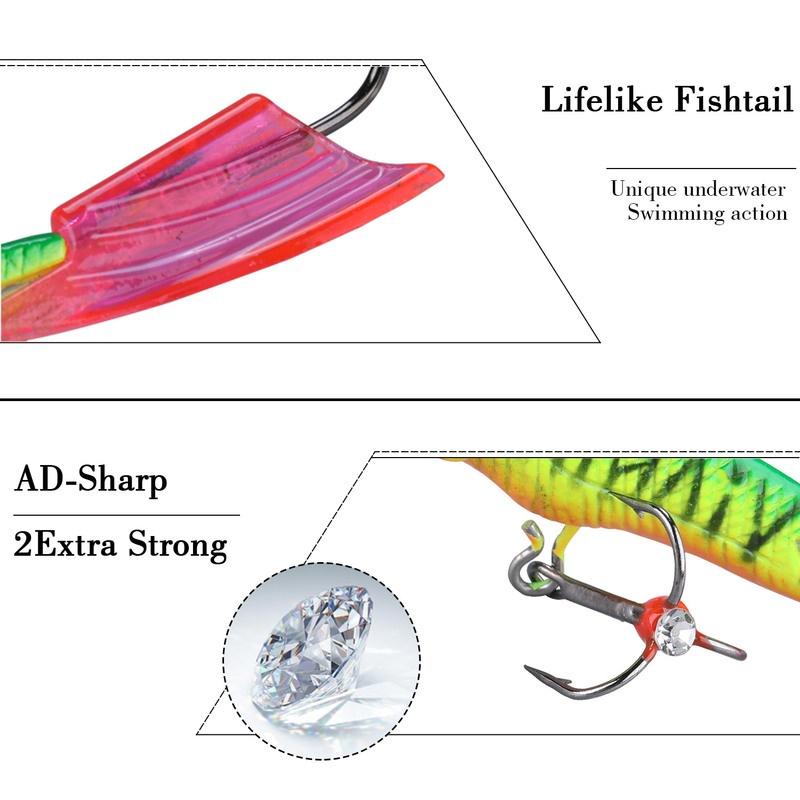 Приманка для зимней рыбалки 8,5 см, металлические рыболовные крючки, приманки, приманки для зимнего спорта на открытом воздухе, снасти для зимней рыбалки, приманки
