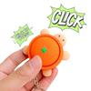 Cat Paw Shape 3D Printed Key Chain Love Heart Shape Button Design Fidget Key Ring Simulation Colorful Backpack Pendant