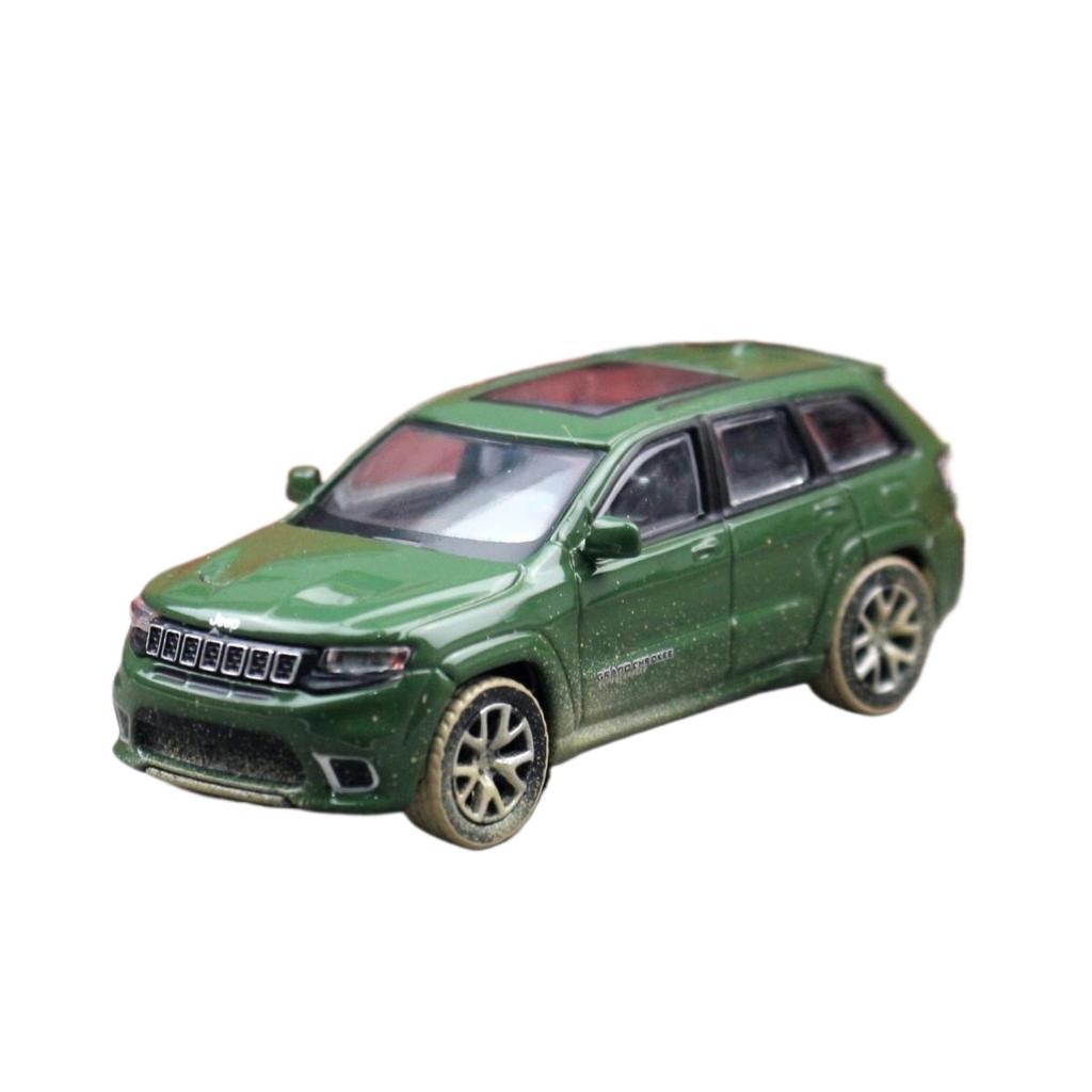 1/64 Jeep Grand Cherokee Trackhawk Miniature 1:64 JKM Toy Car Model SUV Sport Vehicle Free Wheels Diecast Metal Collection Gift