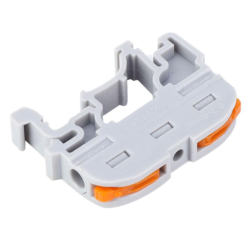 10 шт. PCT211 Проходной клеммник для проводов 0,24 мм Нажимной быстрозажимной клеммный блок(Светло-серый )