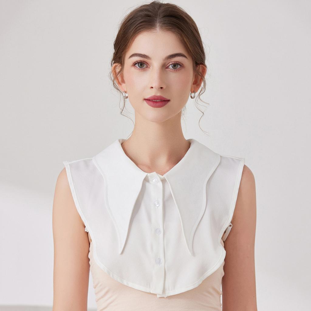 Vintage Lapel Fake Collar Female Detachable Shirt False Collar for Women Blouse Sweater Lapel Top Clothing Accessories