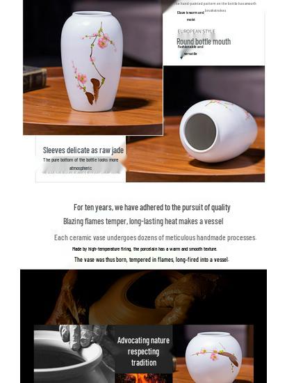 Современная минималистичная керамическая ваза для икебаны для украшения гостиной и шкафа