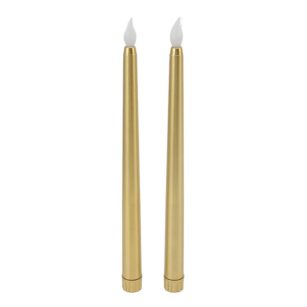 4 Pcs Warm Light Taper Candles Flameless LED Candle Sticks LED Taper Candles  Halloween Decor