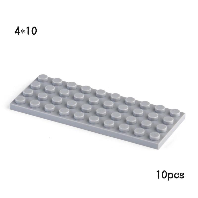 Нетоксичные 10 шт. Moc 3030 Пластина 4x10 Строительные блоки Классические детали Конструктор для самостоятельной сборки Совместимый с Творческими строительными игрушками