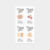 100/200 Pcs Adhesive Sealed Stickers Thank You Decorative Stickers Sealing Decor Labels  Gift Box