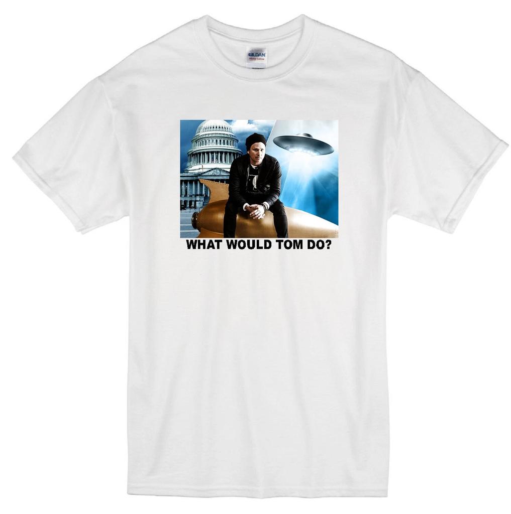 TOM DELONGE WWD? UFO UAP TO THE STARS BLINK 182 GUITARIST MUSIC WHITE T-shirt