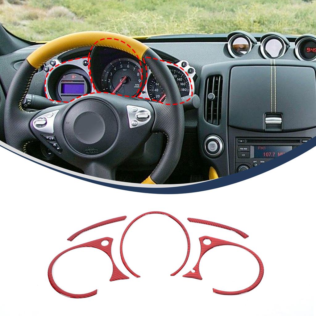 Для Nissan 370Z Z34 2009+ Автомобиль Мягкий Углеродный Волокно Верхняя Панель Приборов Консоль Отделка Накладка Наклейка Комплект Внутренние Аксессуары