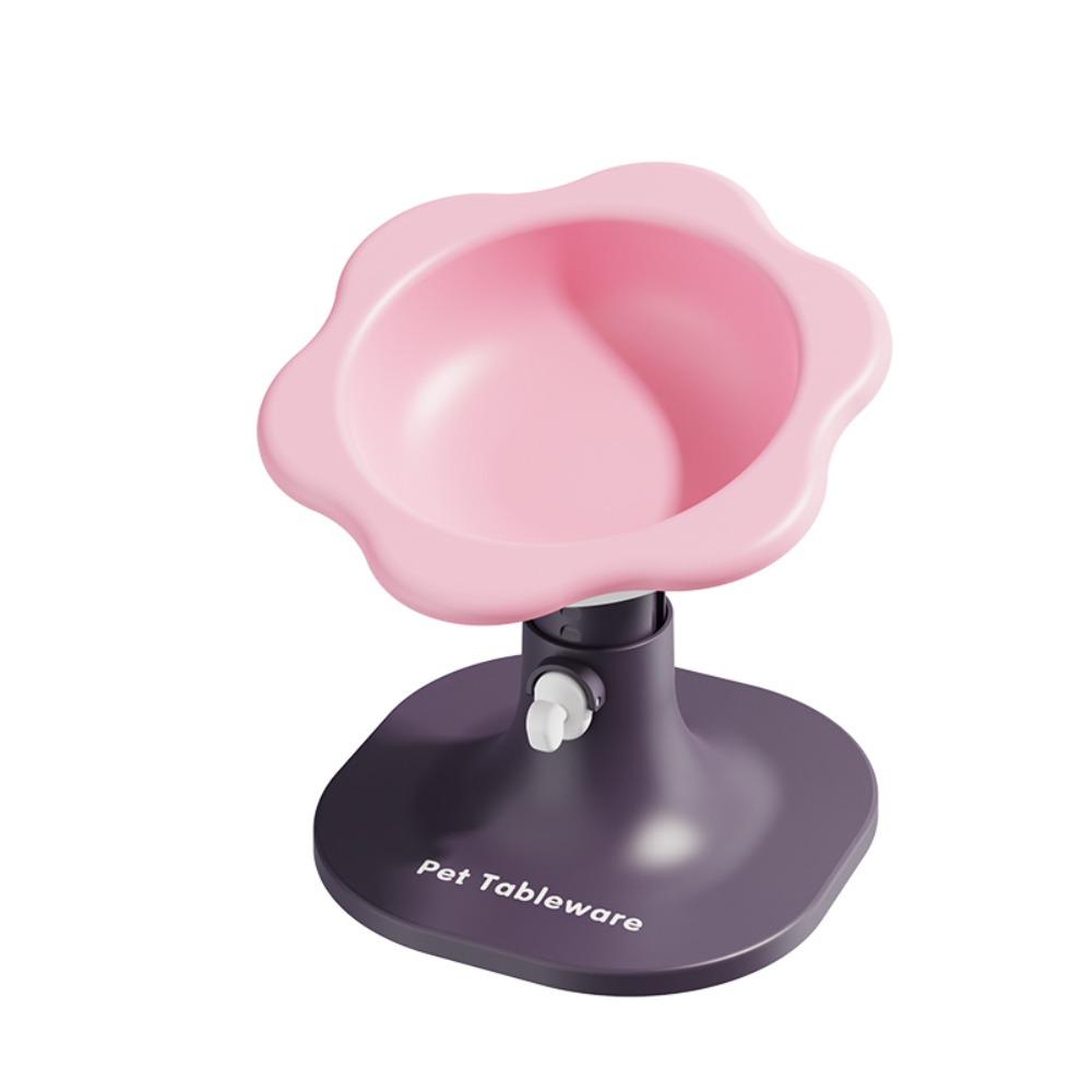 Creative Pet High Footed Bowl Adjustable Height Angle Non-Slip Cat Food Water Bowl Cartoon Cute Pet Water Feeder Container